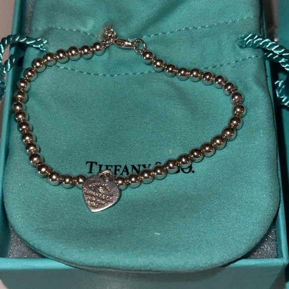 Tiffany & Co. Jewelry - Tiffany & Co. Silver Heart Charm Bracelet